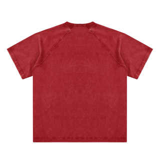 Vintage Washed Raglan Cotton T-Shirt