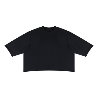 Unisex Mineral Wash Raw Hem Boxy T-Shirt