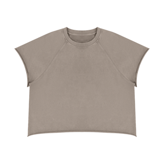Unisex Vintage Wash Raw Edge T-Shirt