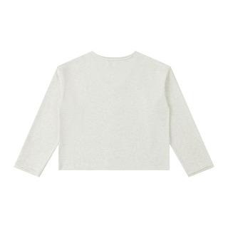 Women's Raw Hem Long Sleeve T-Shirt