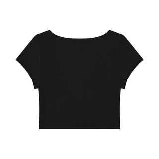 Women's Slim Cap Sleeve Crop T-Shirt