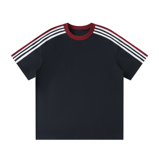 Unisex Colorblock Striped T-Shirt