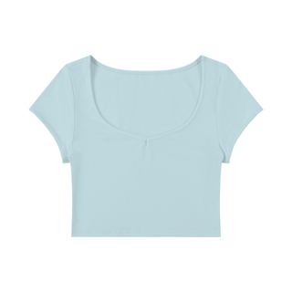 Women's Slim Cap Sleeve Crop T-Shirt