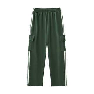 Side Stripe Straight-Leg Pant