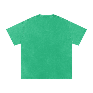 Snow Washed Oversized Cotton T-Shirt