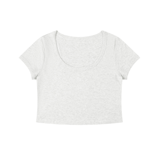 Women's Solid Color Slim Crop T-Shirt