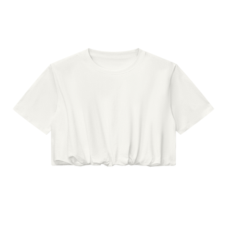 Women’s Crop Bubble Hem T-Shirt
