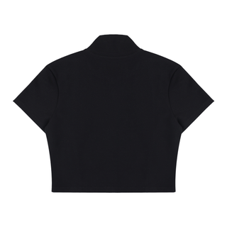 Cropped Full-Zip Warmup Top