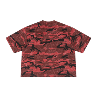 Unisex Boxy Camo Print T-Shirt