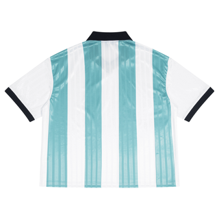 Unisex Boxy Striped Collared Soccer Jersey