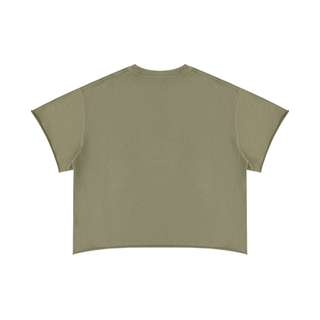 Unisex Boxy Raw Edge T-Shirt