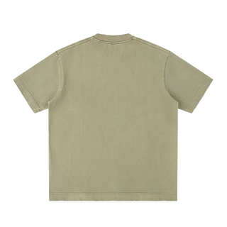 Heavyweight Vintage Washed Frayed T-Shirt