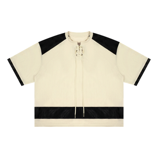 Unisex Raglan Sleeve Mesh Boxy T-Shirt