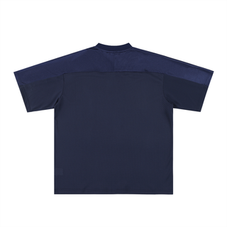 Oversized Mesh V-Neck Soccer Jersey