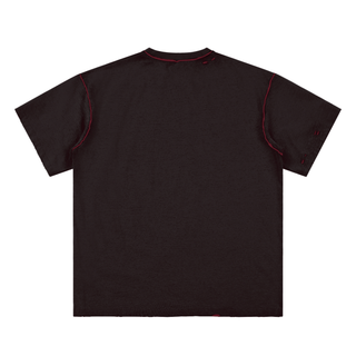 Hand-frayed Reversible T-shirt