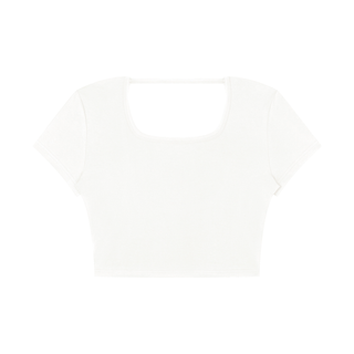 Women's Square Neck Crop T-Shirt