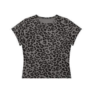 Women’s Leopard Print Crop T-Shirt