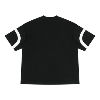 Unisex Color Block V-Neck T-Shirt