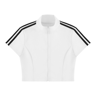 Cropped Full-Zip Warmup Top