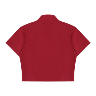 Cropped Full-Zip Warmup Top