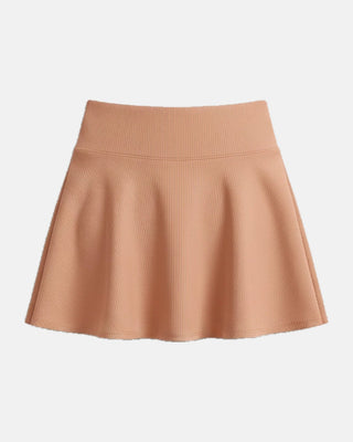 Anti-Exposure Striped Athletic Skirt