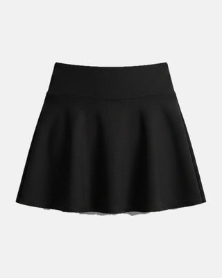 Anti-Exposure Striped Athletic Skirt
