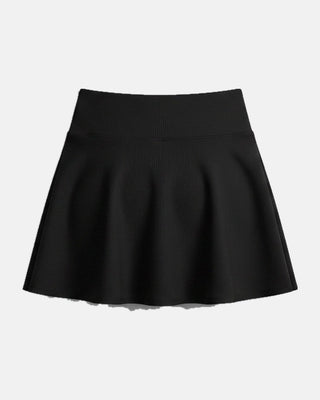 Anti-Exposure Striped Athletic Skirt