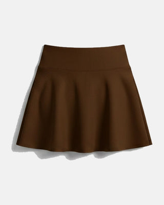 Anti-Exposure Striped Athletic Skirt