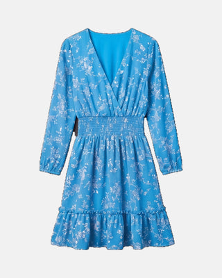 Boho Floral High-Waist Midi Dress