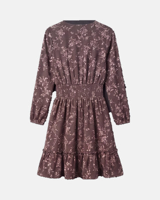 Boho Floral High-Waist Midi Dress