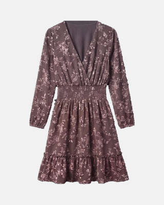 Boho Floral High-Waist Midi Dress
