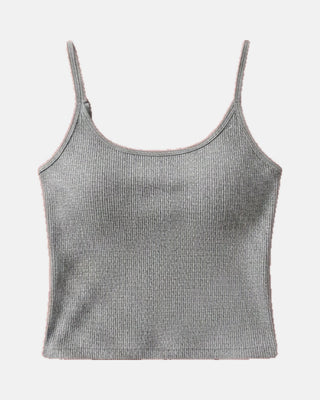 Breathable Ice Silk Cooling Camisole with Built-In Bra Pads