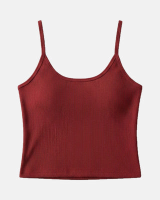 Breathable Ice Silk Cooling Camisole with Built-In Bra Pads