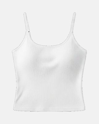 Breathable Ice Silk Cooling Camisole with Built-In Bra Pads