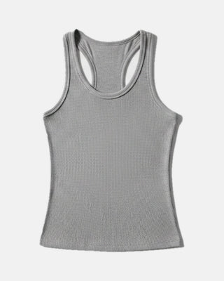 Crew Neck Tank Top with Built-In Bra