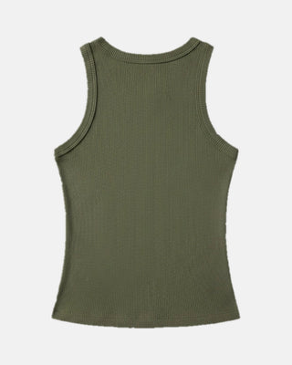 Crew Neck Tank Top with Built-In Bra