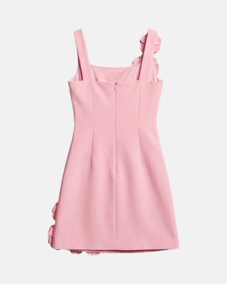 Floral Strap Backless Mini Dress