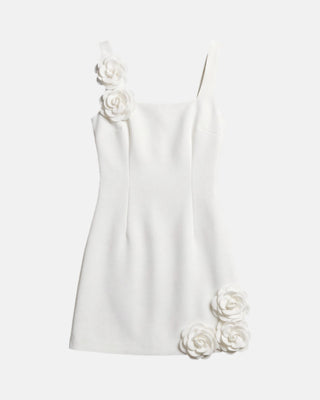 Floral Strap Backless Mini Dress