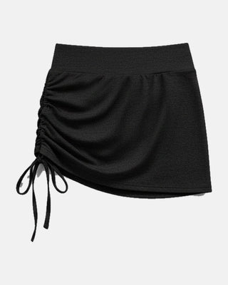 High-Waisted Ruched Athletic Skirt