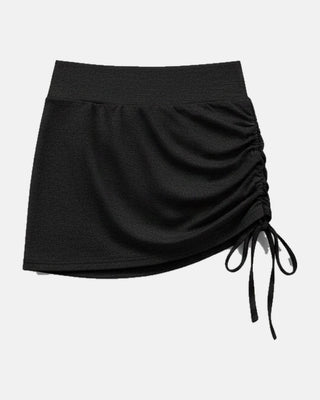 High-Waisted Ruched Athletic Skirt