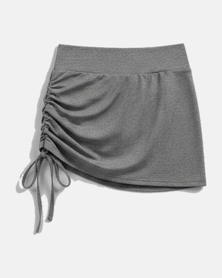 High-Waisted Ruched Athletic Skirt