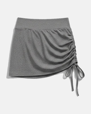 High-Waisted Ruched Athletic Skirt