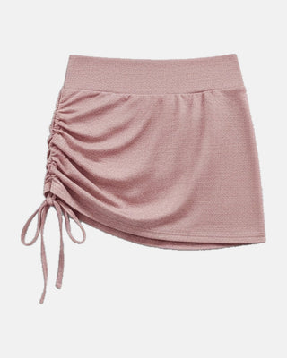 High-Waisted Ruched Athletic Skirt