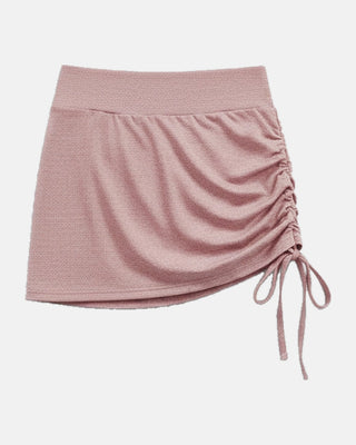 High-Waisted Ruched Athletic Skirt