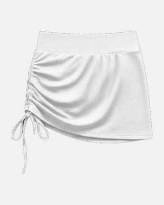 High-Waisted Ruched Athletic Skirt