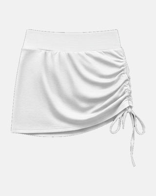 High-Waisted Ruched Athletic Skirt