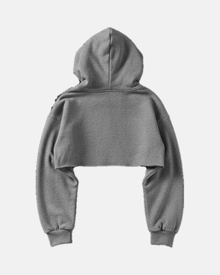 Irregular Cropped Hoodie