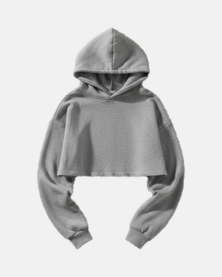 Irregular Cropped Hoodie