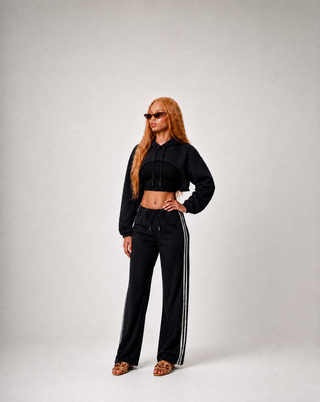 Irregular Cropped Hoodie