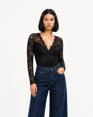 Floral Lace Long Sleeve Top